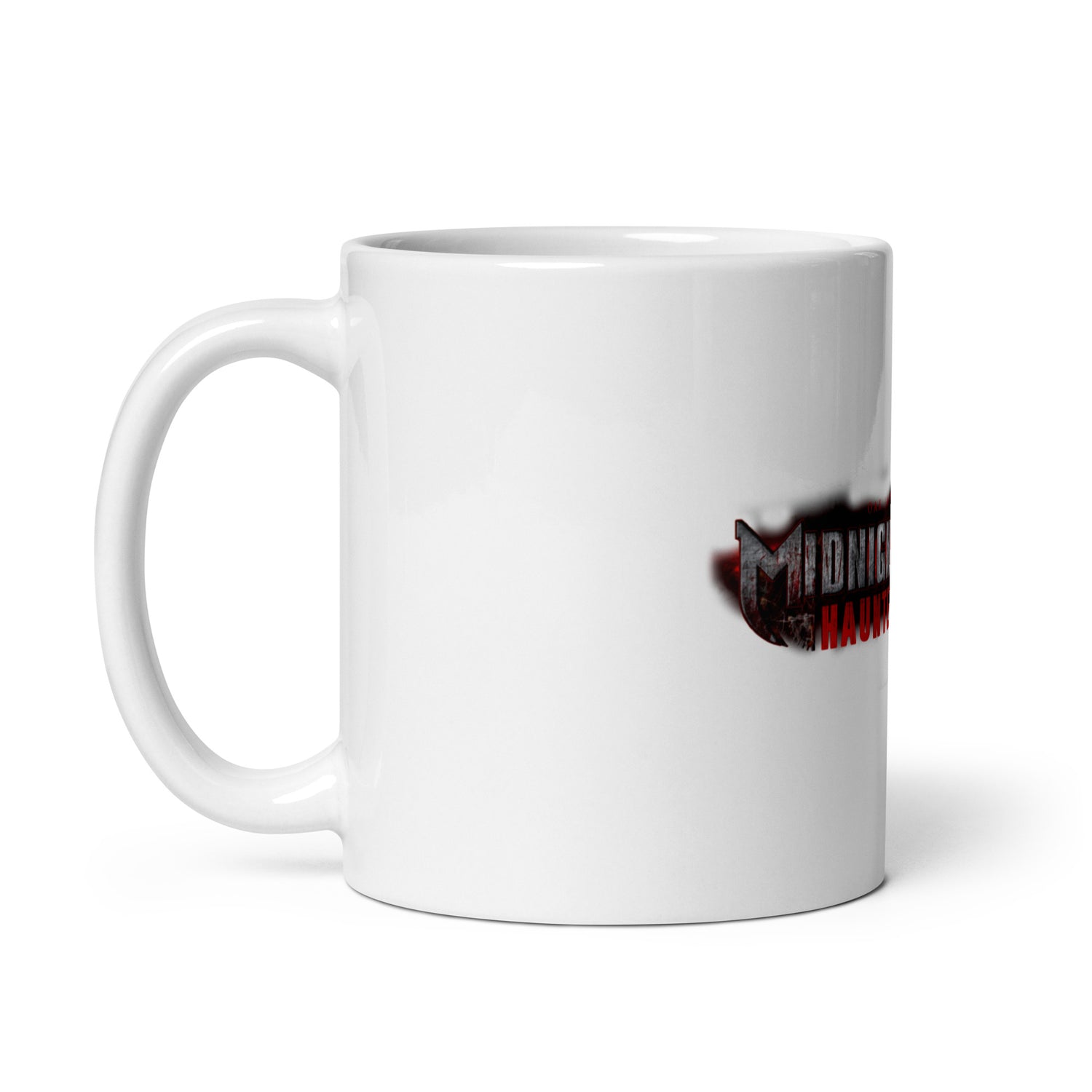 White glossy mug