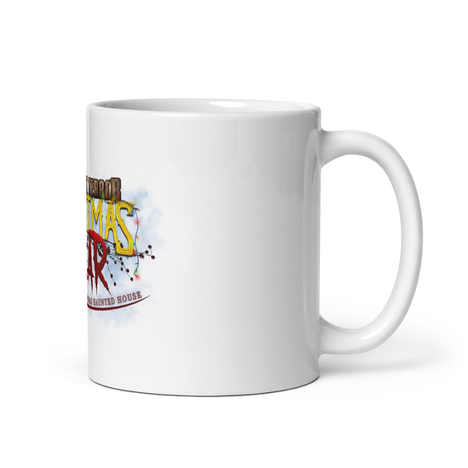 White glossy mug