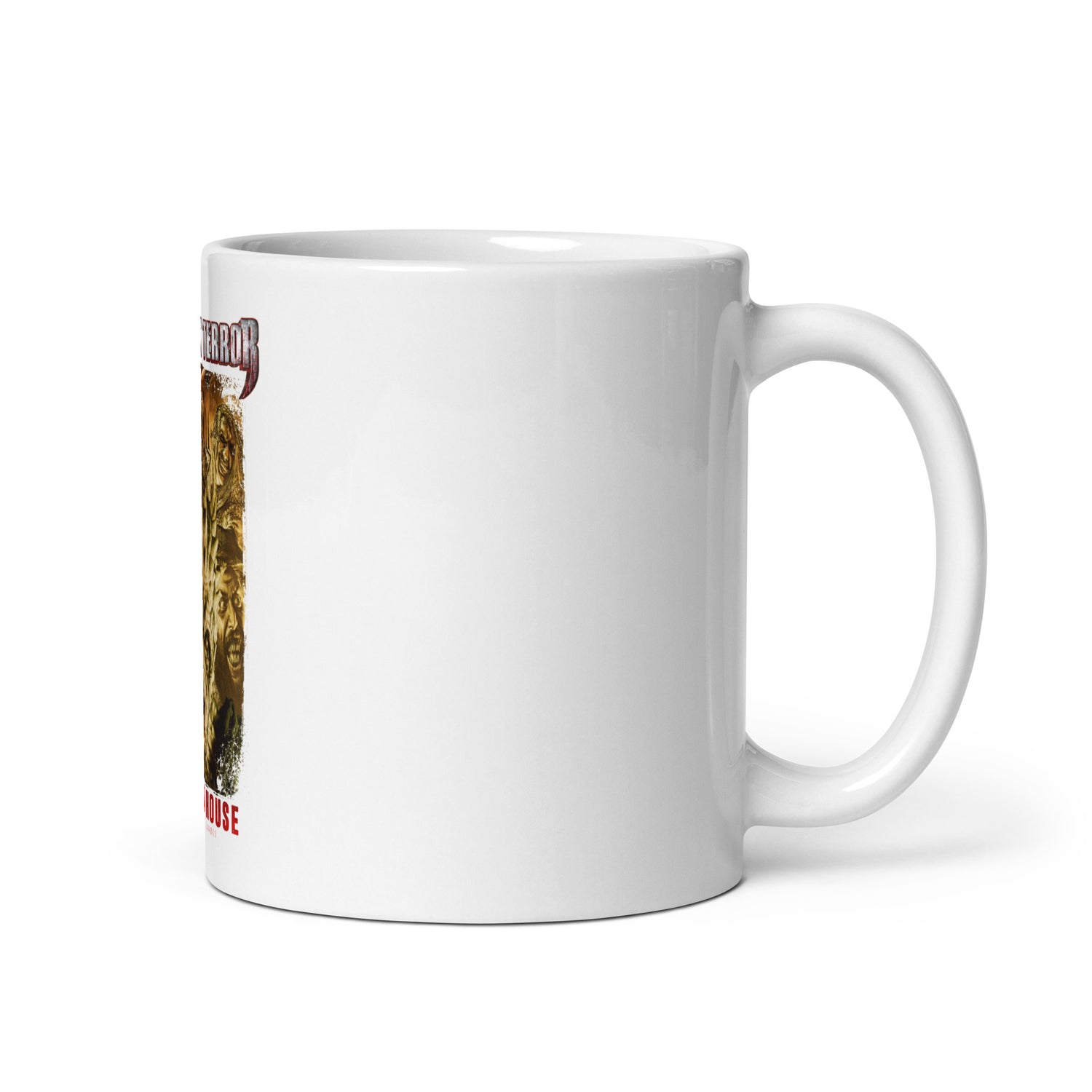 White glossy mug